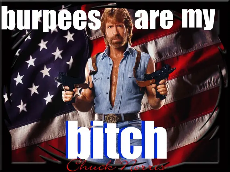 chuck norris and burpees