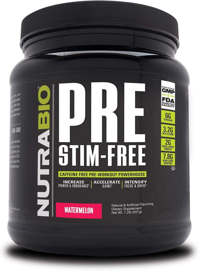 NutraBio Pre Stim-Free