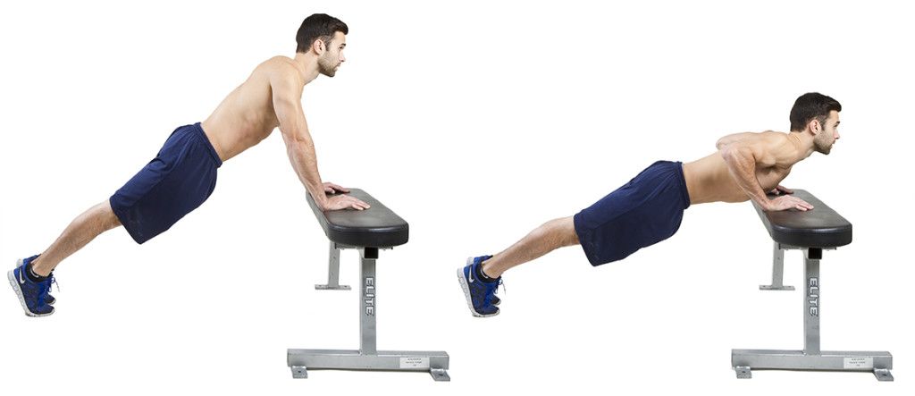 incline push ups