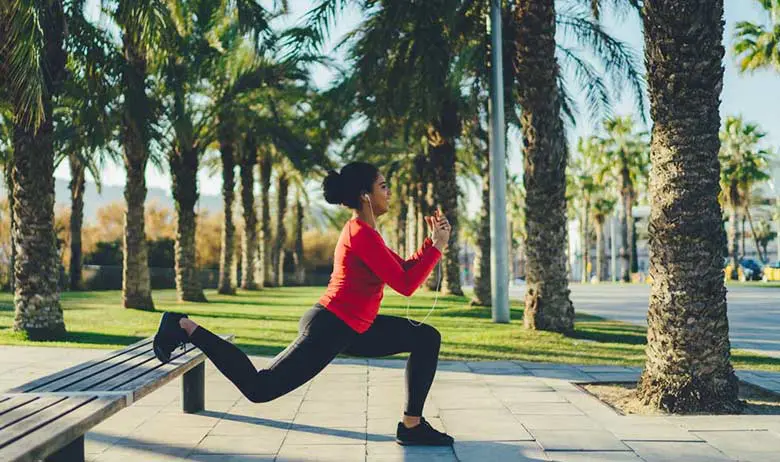 How to build up your legs with elevated lunges