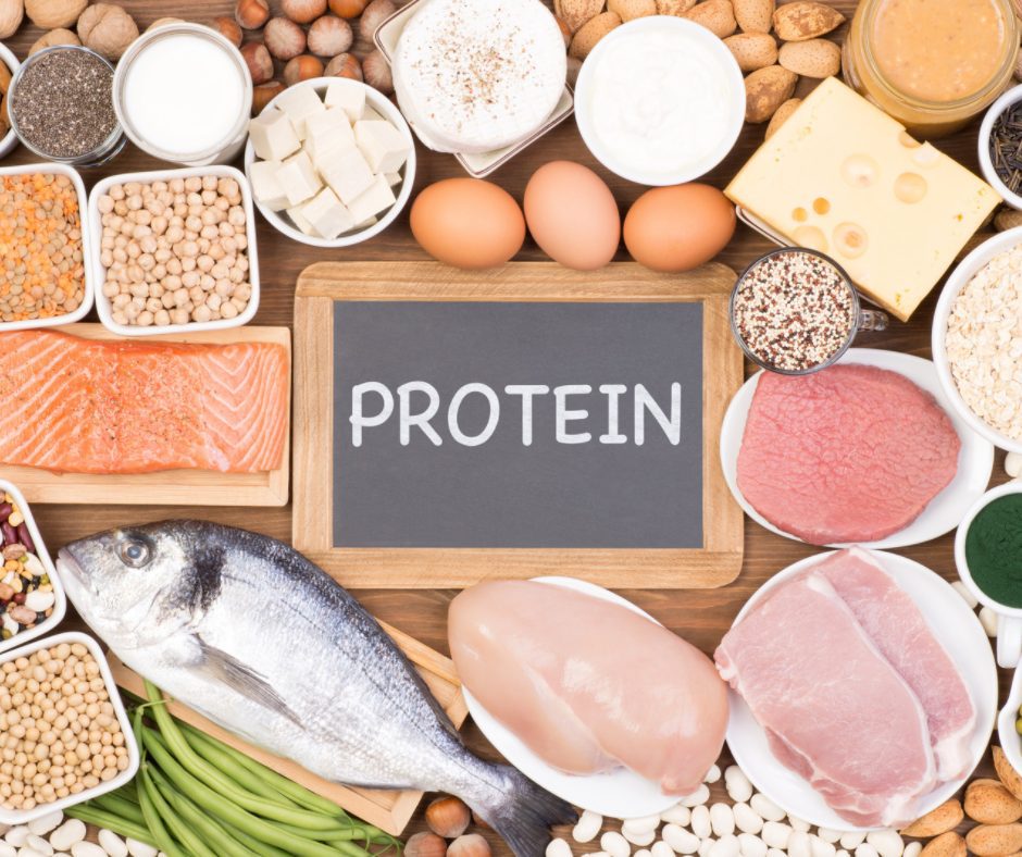 Protein-rich food to increase anabolism