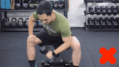 Short stroking the hammer concentration curls