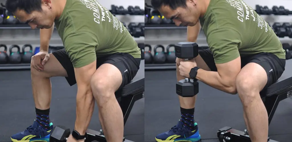 How to do hammer concentration curls