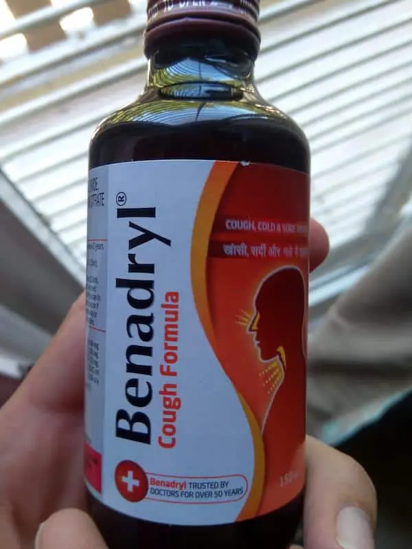 Benadryl cough syrup