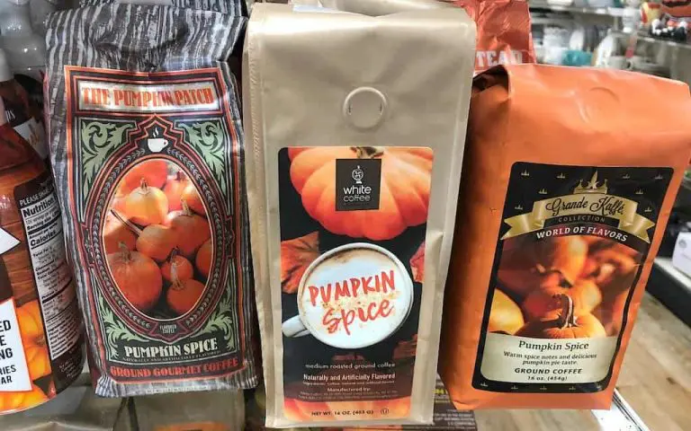 Pumpkin spice flavored coffee