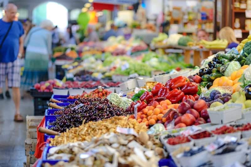 Fruit and veg at the market