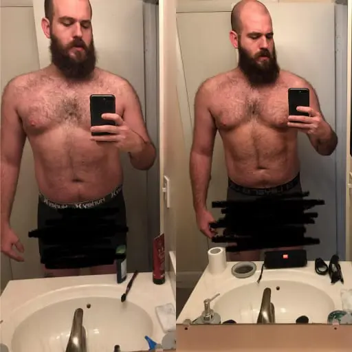 6 foot 4 man who gained 5 pounds of muscle
