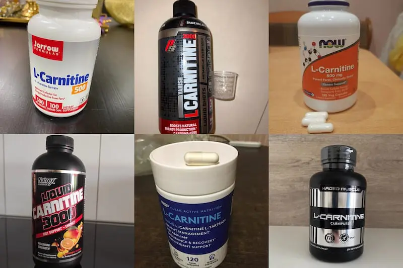 Grid of L-Carnitine tubs