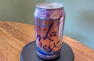 LaCroix on a table