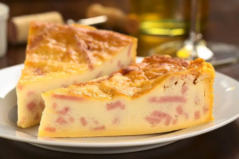 Crustless Ham and cheese quiche