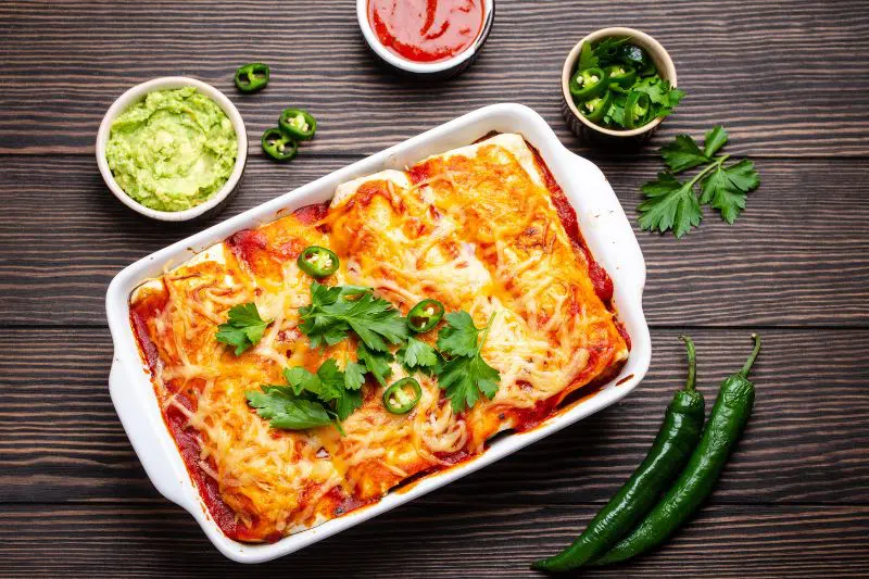 Keto Chicken Enchiladas