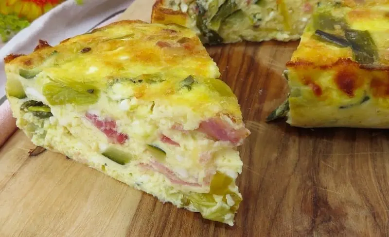 Crustless quiche lorraine