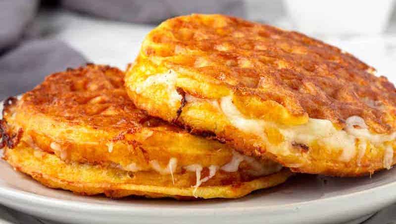 Grilled cheese chaffles