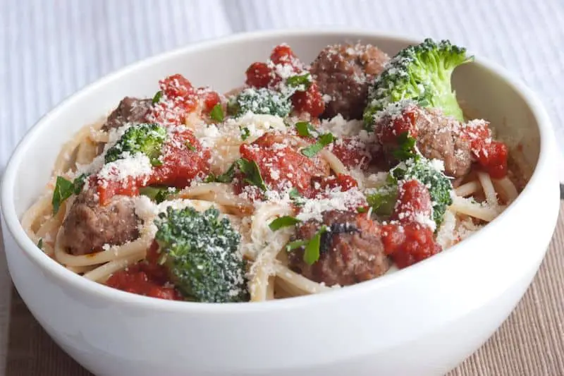 Keto spaghetti meatballs