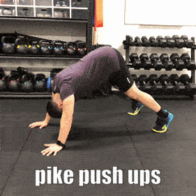 Pike push ups