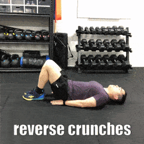 Reverse crunches