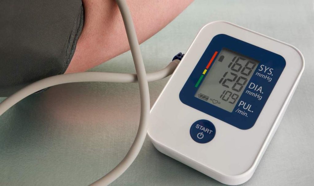 High blood pressure reading