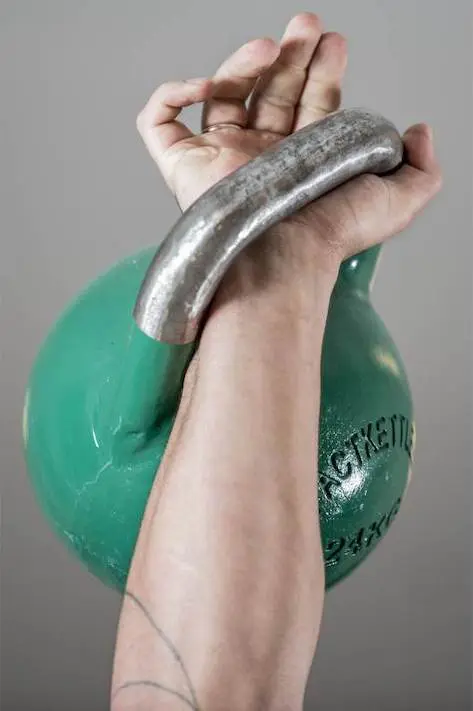 Kettlebell press grip