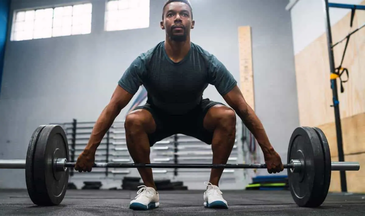 Guy setting up for a snatch