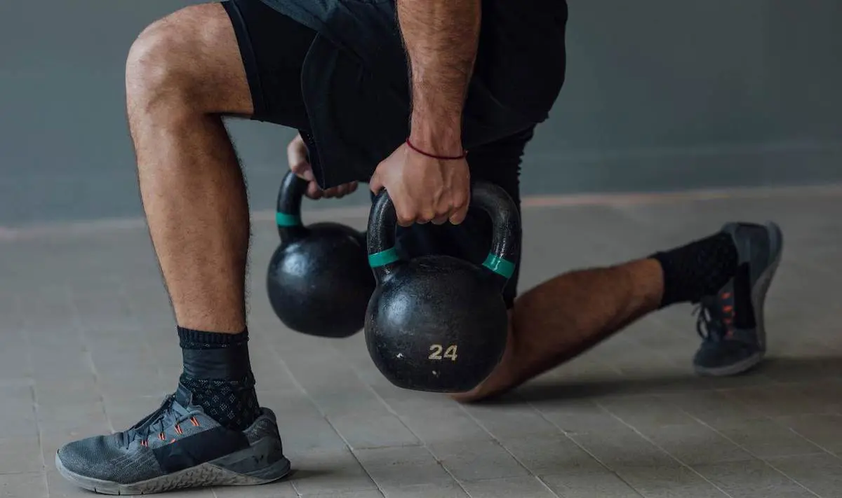 Kettlebell lunges