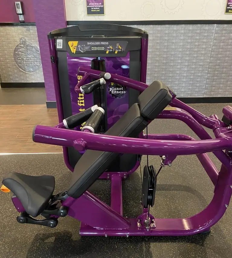 Planet fitness shoulder press machine