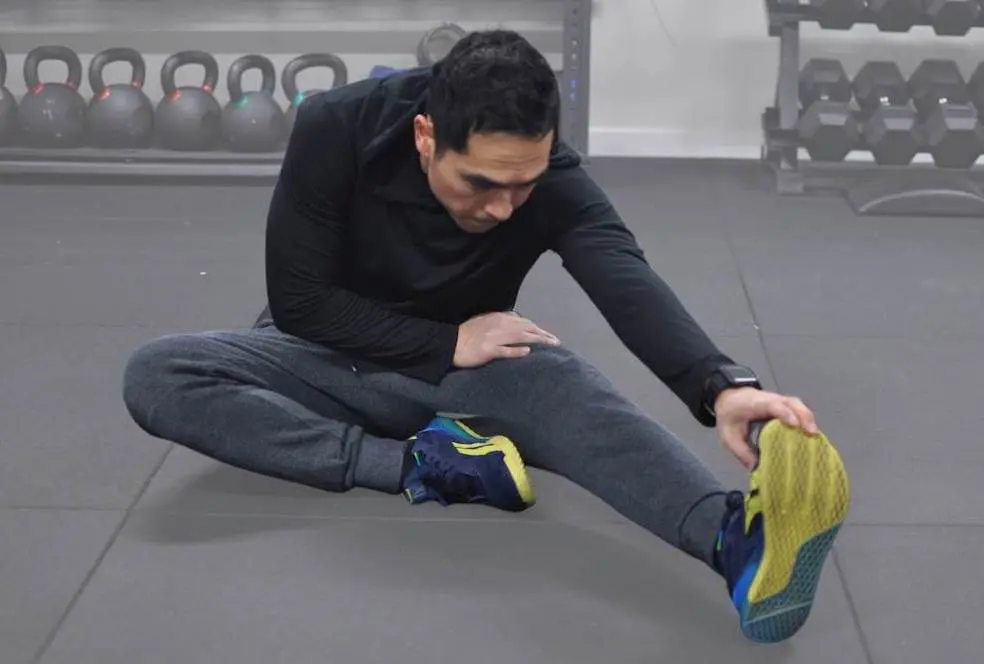 Full body stretching routine - seated hamstring stretch