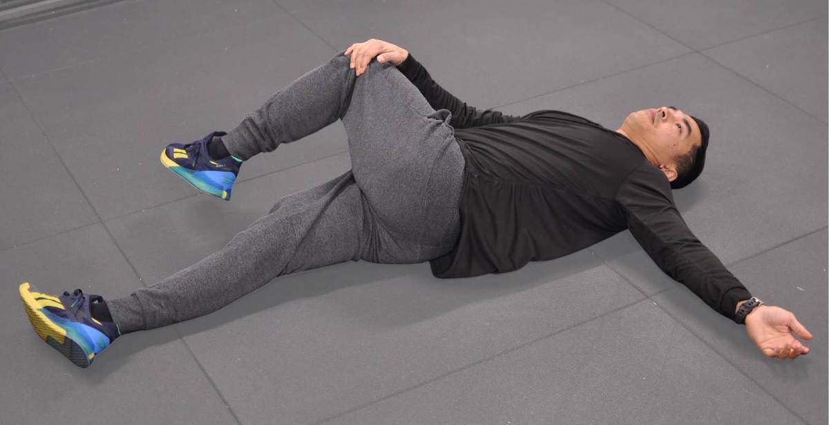 Full body stretching routine - supine twist