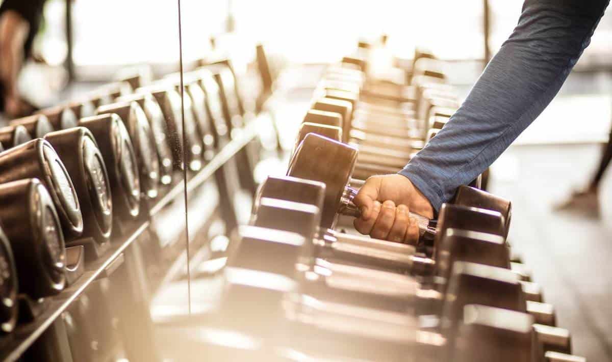 Selecting weights on a gym machine