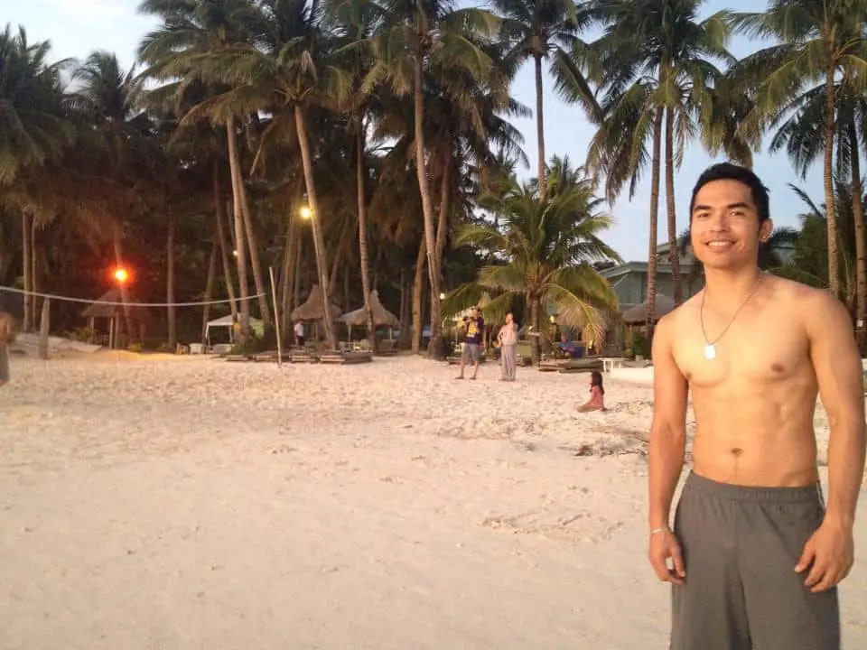Mike abs in Boracay